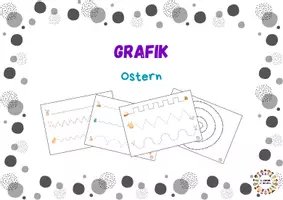 Vorschau - Stationenlernen - Grafik Ostern - Deckblatt