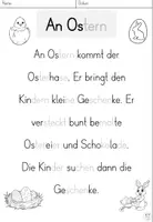 Vorschau - Text - Lesetext in Silbenschrift "Ostern" DaZ / Deutsch Alphabetisierung - Seite 2
