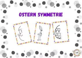 Vorschau - Stationenlernen - Ostern Symmetrie - Deckblatt