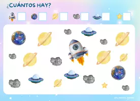 Vista previa - Hojas de trabajo - Material Lógico-Matemático: "Exploradores del Universo" 🚀✨ - página 2