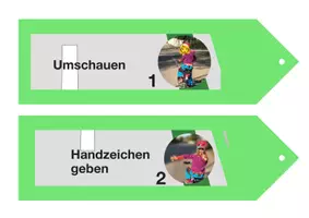 Vorschau - Arbeitsblätter - Linksabbiegen Vorbereitung Fahrradprüfung: Lernfächer, Plakat, Arbeitsblatt - Deckblatt