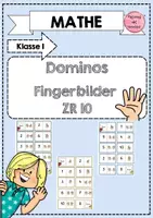 Vorschau - Spiele - Dominos Fingerbilder Zahlenraum bis 10 - Deckblatt