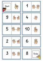 Vorschau - Spiele - Dominos Fingerbilder Zahlenraum bis 10 - Seite 2