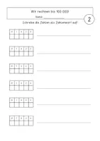 Vorschau - Arbeitsblätter - Orientierung im Zahlenraum 100 000 - Seite 2