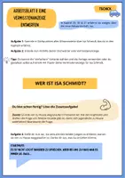Vorschau - Unterrichtsreihen - Eine Vermisstenanzeige gestalten anhand des Romans Tschick - Seite 1