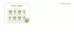 Vorschau - Fördermaterial/Inklusion - Klettmappe "Pony tränken" - 1 Eimer oder 2 Eimer - Seite 3