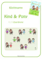 Vorschau - Fördermaterial/Inklusion - Klettmappen: Pony 2 (einfach) - Seite 1