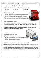 Vorschau - Arbeitsblätter - Quiz zum LKW Check (mit Lösung) - Seite 2