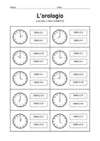 anteprima - Esercizi - VERIFICA DI STORIA SULL'OROLOGIO - Pagina di copertina