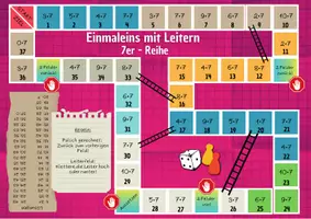 Vorschau - Arbeitsblätter - Spiel: Einmaleins automatisieren - die 7er-Reihe - Seite 1