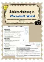 Vorschau - Arbeitsblätter - Bildbearbeitung in Microsoft Word - Seite 1