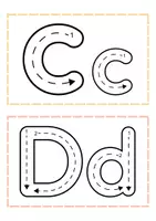 anteprima - Esercizi - Scrivere le lettere - Stampato e script - Pagina 1