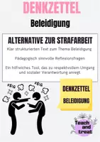 Vorschau - Anderer Materialtyp - Denkzettel - Beleidigung - Deckblatt