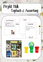 Vorschau - Aufgabenkarten - Handlungsorientiertes Projekt Thema Müll - Deckblatt