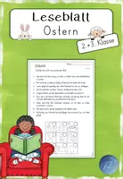 Vorschau - Arbeitsblätter - FREEBIE: Leseblatt - Ostern (2.-3.Klasse) - Deckblatt