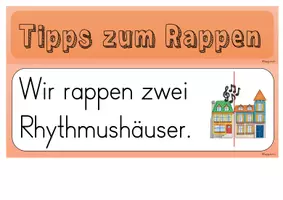 Vorschau - Arbeitsblätter - Strophen für Gemeinschaftsrap erfinden (Lehrprobe Musik) - Seite 3