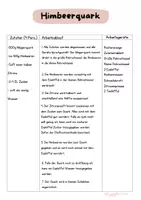 Vorschau - Arbeitsblätter - Himbeerquark - Seite 1
