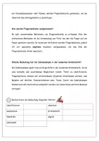 Vorschau - Arbeitsblätter - Sachtext Daktyloskopie- Leseverständnis + Aufgaben - Seite 2