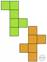 Vorschau - Präsentationen/Tafelbilder - Würfelnetze: Tafelmaterial - Seite 2