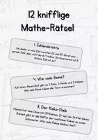 Vorschau - Stationenlernen - 12 knifflige Mathe-Rätsel - Deckblatt