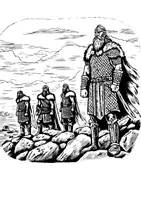 Vorschau - Mal- und Bastelvorlagen - Ausmalbild Wikinger Mittelalter Ausmalbilder Kunst ausmalen - Seite 2