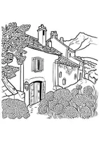 Vorschau - Arbeitsblätter - Ausmalbild Frankreich Ausmalbilder Kunst ausmalen - Seite 2