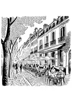 Vorschau - Arbeitsblätter - Ausmalbild Frankreich Ausmalbilder Kunst ausmalen - Seite 3