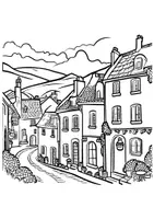 Vorschau - Arbeitsblätter - Ausmalbild Französisch Frankreich Ausmalbilder Kunst - Seite 2