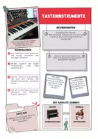 Vorschau - Arbeitsblätter - Tasteninstrumente⎮Steckbrief für deinen Musikunterricht - Seite 1