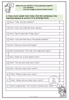 Vorschau - Arbeitsblätter - Reported Speech commands, questions, advice - Seite 2