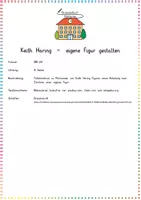 Vorschau - Präsentationen/Tafelbilder - Keith Haring / Pop Art: Eigene Figur gestalten (Tafelmaterial) - Kunst - Kl. 3/4 - Seite 1