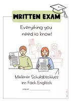 Vorschau - Merkblätter - MSA Englisch | schriftliche Prüfung Skript | written exam overview - Seite 1