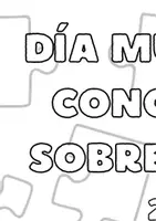 Vista previa - Manualidades / Dibujos para colorear - Mural colaborativo Día Mundial de la Concienciación sobre el Autismo - página 2