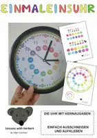 Vorschau - Fördermaterial/Inklusion - EINMALEINSKERNAUFGABENUHR - Deckblatt