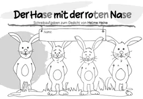 Vorschau - Arbeitsblätter - Der Hase mit der roten Nase | Schreibaufgaben Klasse 1 - Seite 2