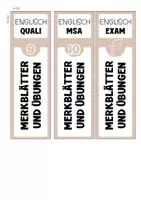 Vorschau - Mal- und Bastelvorlagen - Englisch Exam | MSA | Quali | Ordnerrücken | kostenlos - Seite 1