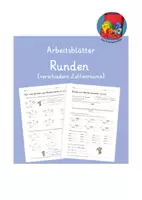 Vorschau - Arbeitsblätter - Arbeitsblätter Runden in verschiedenen Zahlenräumen - Deckblatt