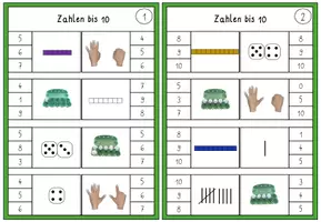 Vorschau - Stationenlernen - Klammerkarten Rechenstäbchen ZR10 - Seite 2