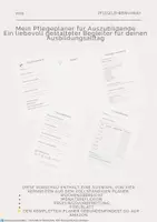 Vorschau - Arbeitsblätter - Pflegeplaner – Vorschau mit Wochenübersicht & Reflexion - Deckblatt