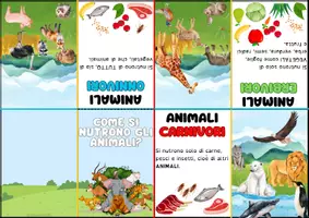 anteprima - Flashcard - LIBRO DIY - Cosa mangiano gli animali? - Pagina 2