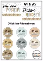 Vorschau - Mal- und Bastelvorlagen - Boho Neutral Klassenzimmer Deko | Materialpaket | Start ins neue Schuljahr - Seite 1