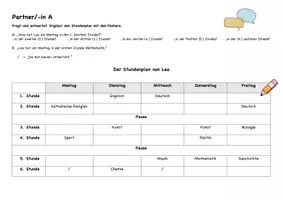 Vorschau - Arbeitsblätter - Schule (DaZ/DaF) - Schulsachen und Schulfächer - Seite 3