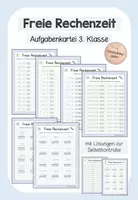 Vorschau - Unterrichtsreihen - Freie Rechenzeit - Aufgabenkarten zum Rechnen (1. bis 3. Klasse) - Seite 1