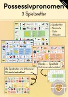 Vorschau - Spiele - Spielbretter (Possessivpronomen in allen Fällen) - Deckblatt