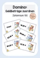 Vorschau - Spiele - Domino: Geldbeträge zuordnen (ZR 100 , 2./3. Klasse) - Deckblatt