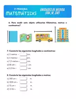 Vista previa - Hojas de trabajo - 3P MATEMATICAS T9 UNIDADES DE MEDIDA (distancia) - página 2