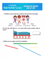 Vista previa - Hojas de trabajo - 3P MATEMATICAS T9 UNIDADES DE MEDIDA (distancia) - página 3
