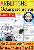 Vorschau - Unterrichtsreihen - Ostergeschichte Religion Ostern Klasse 1 und 2 ARBEITSHEFT - Deckblatt