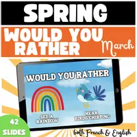 Vorschau - Spiele - Würdest du eher Frühling März Folien WOULD YOU RATHER - Deckblatt