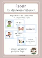 Vorschau - Poster - Regeln: Vier Regelkarten für den Museumsbesuch - Deckblatt